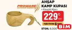 PROWARE AHŞAP KAMP KUPASI